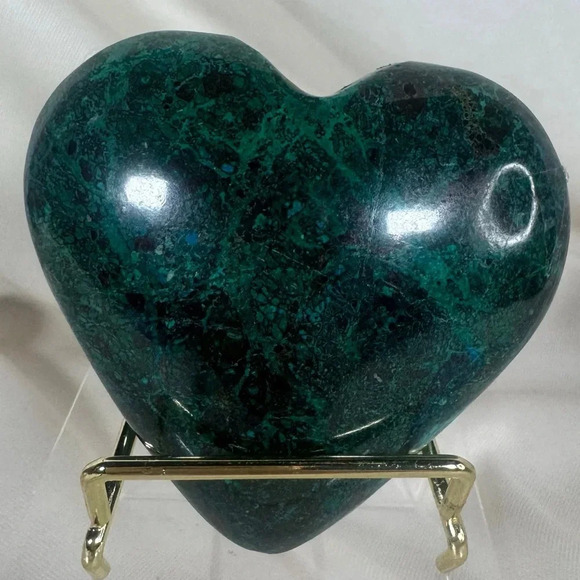 Chrysocolla Heart - Picture 3 of 6